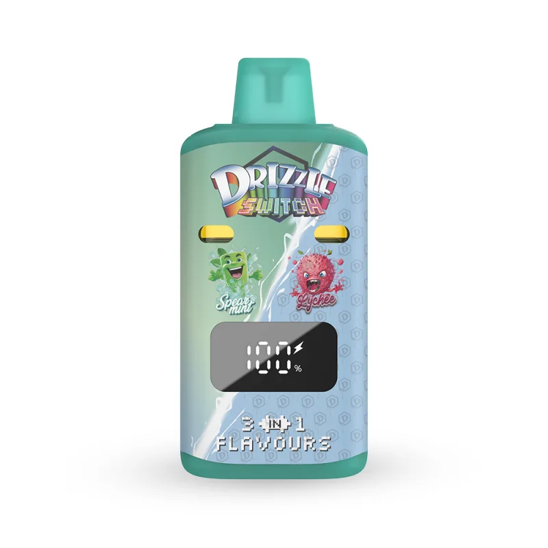 Spearmint and Lychee 1g draw-activated switch vape 2