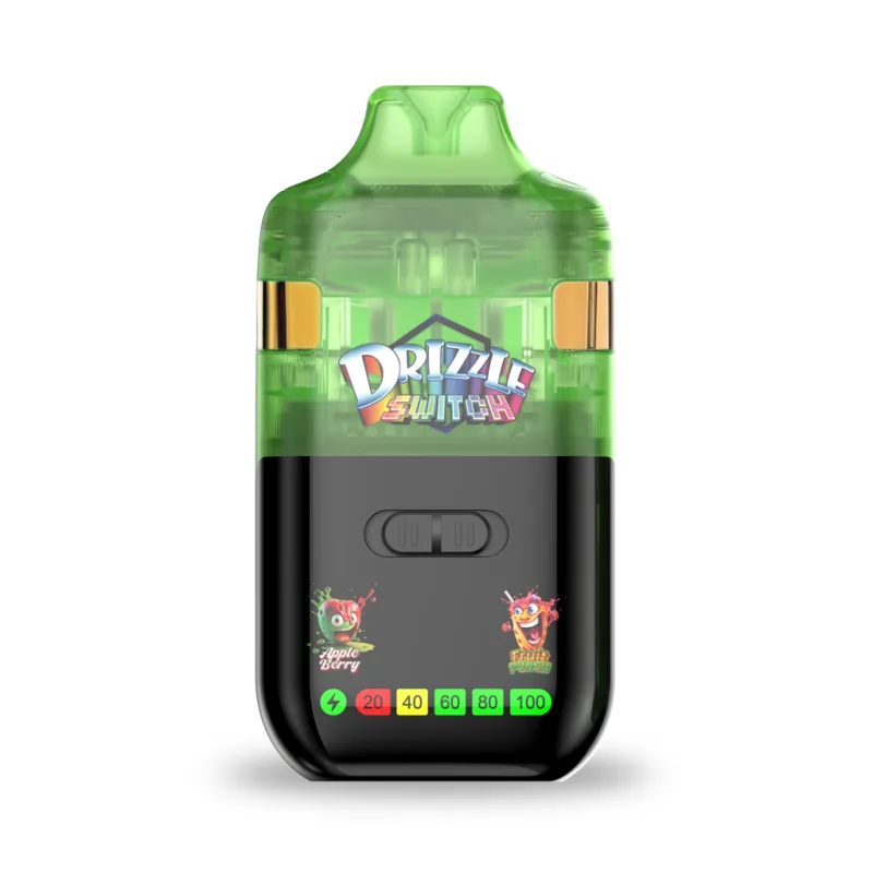 Apple Berry and Fruit Punch 2g switch vape with two 1g chambers 2