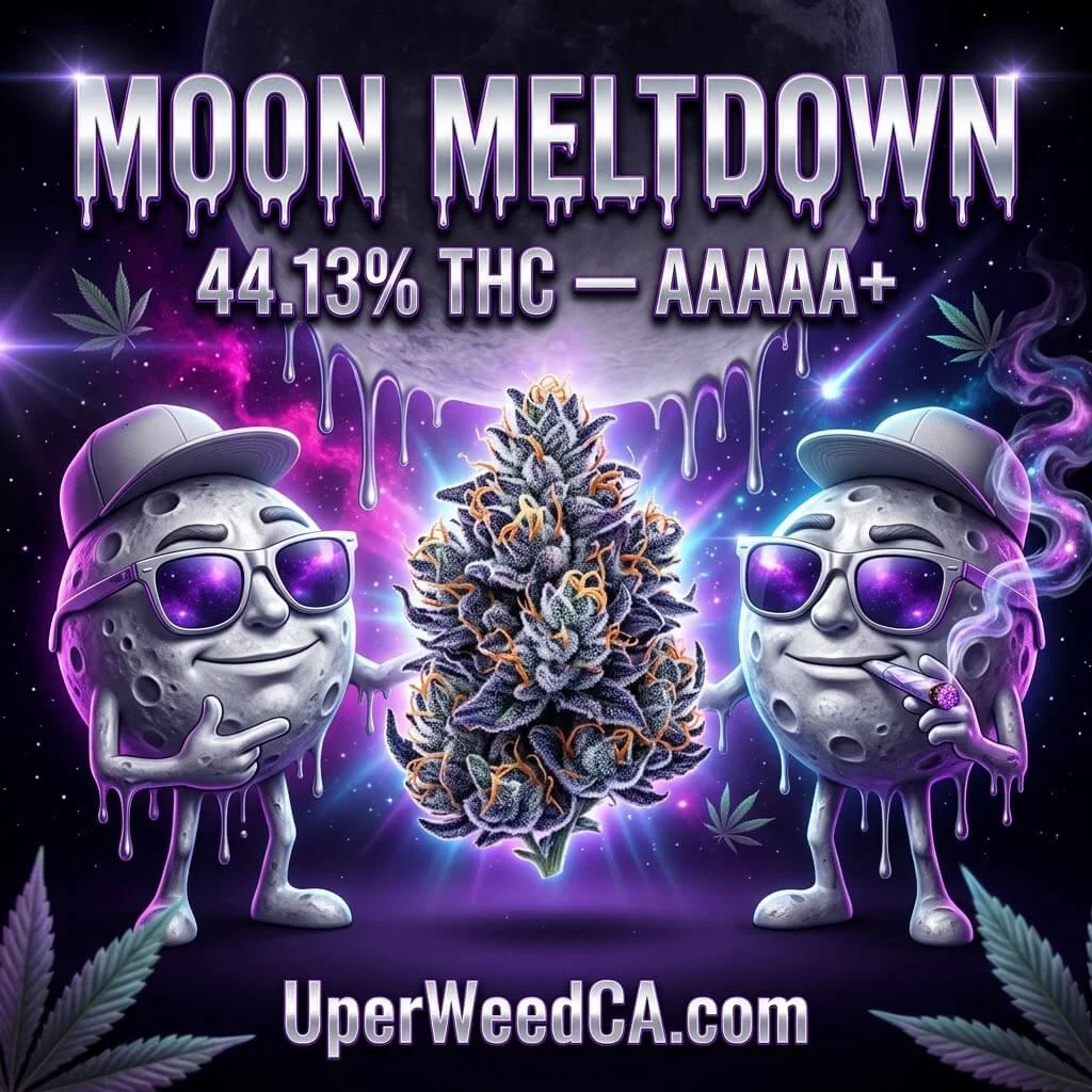 Neon-green Moon Meltdown buds with golden undertones and frost 2