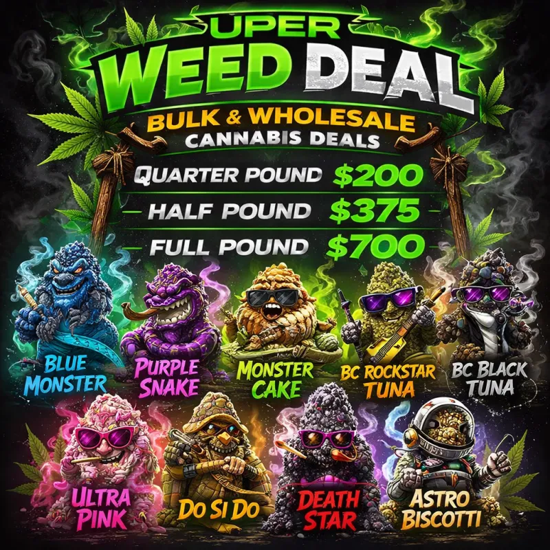 Bulk Weed Pound Deals | AAA+ Cannabis Quarter, Half & Full Pounds