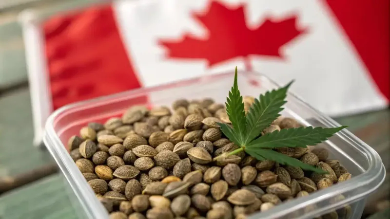 Pink Runtz Cannabis Seeds in a labelled product jar 3