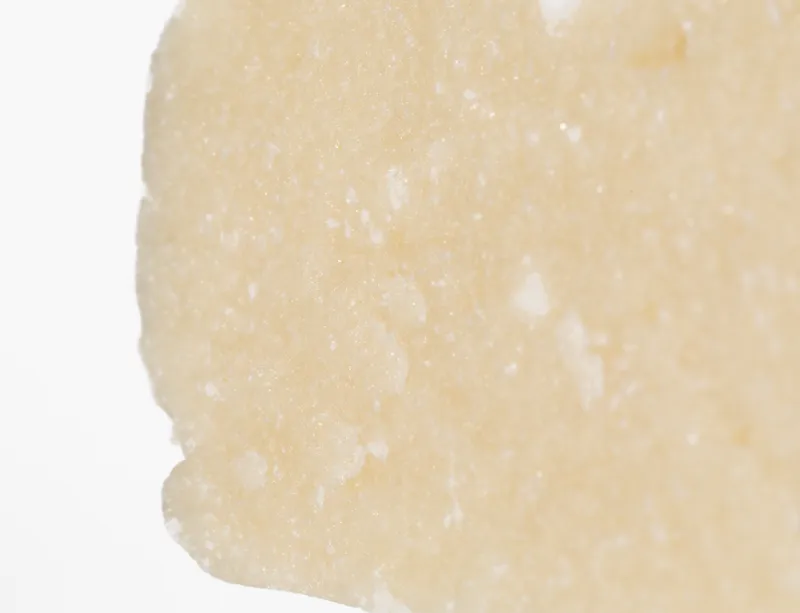 Premium Starburst Hash pale pressed slab with small rounded piece 7