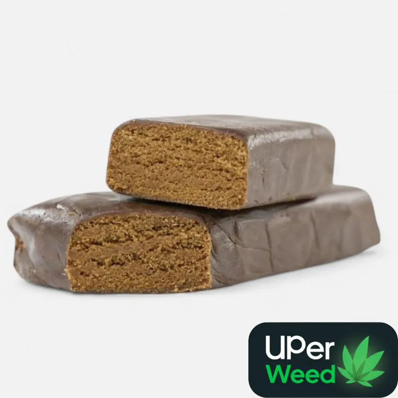 Three dark pressed SanFranHash Co. Static Sift slabs with red 50 gram labels 2