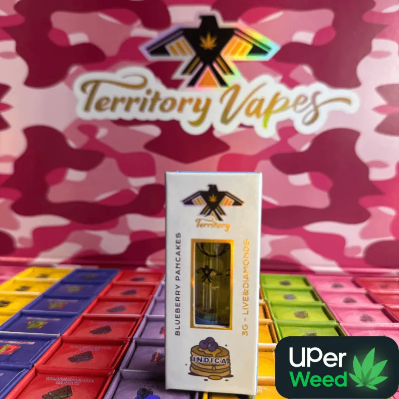 Three-gram live diamonds cannabis cartridge packaging and 510-thread cartridge 2