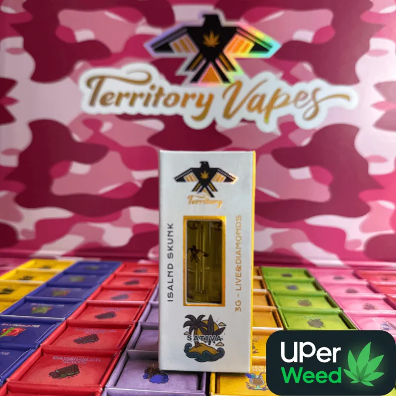 Three-gram live diamonds cannabis cartridge packaging and 510-thread cartridge 3