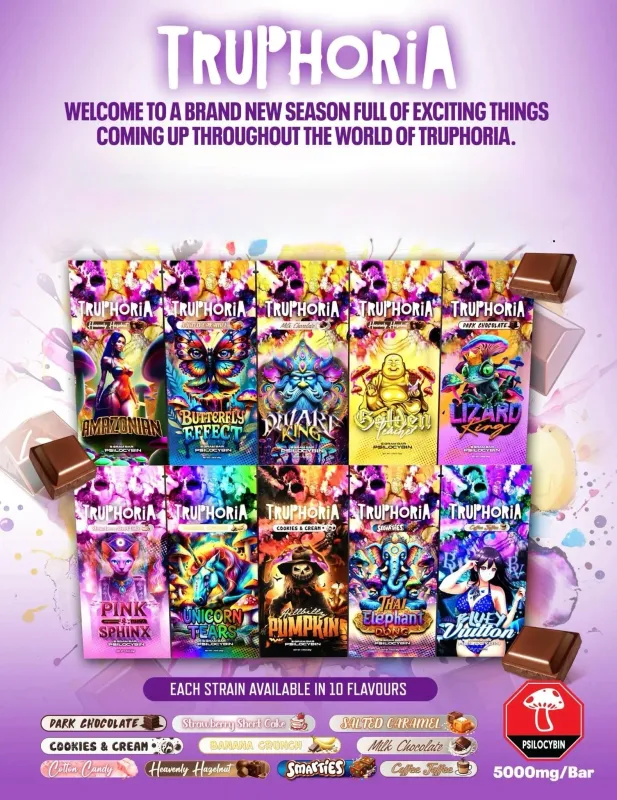 Truphoria Psilocybin Chocolate Bars 5G