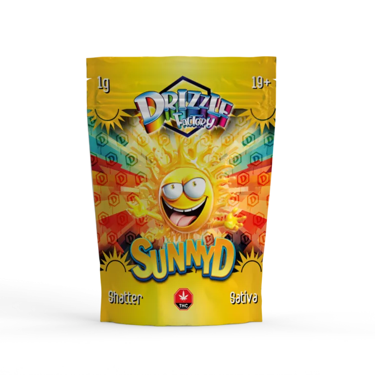 Dark Night Terror OG Drizzle Factory Shatter pouch marked Indica 24