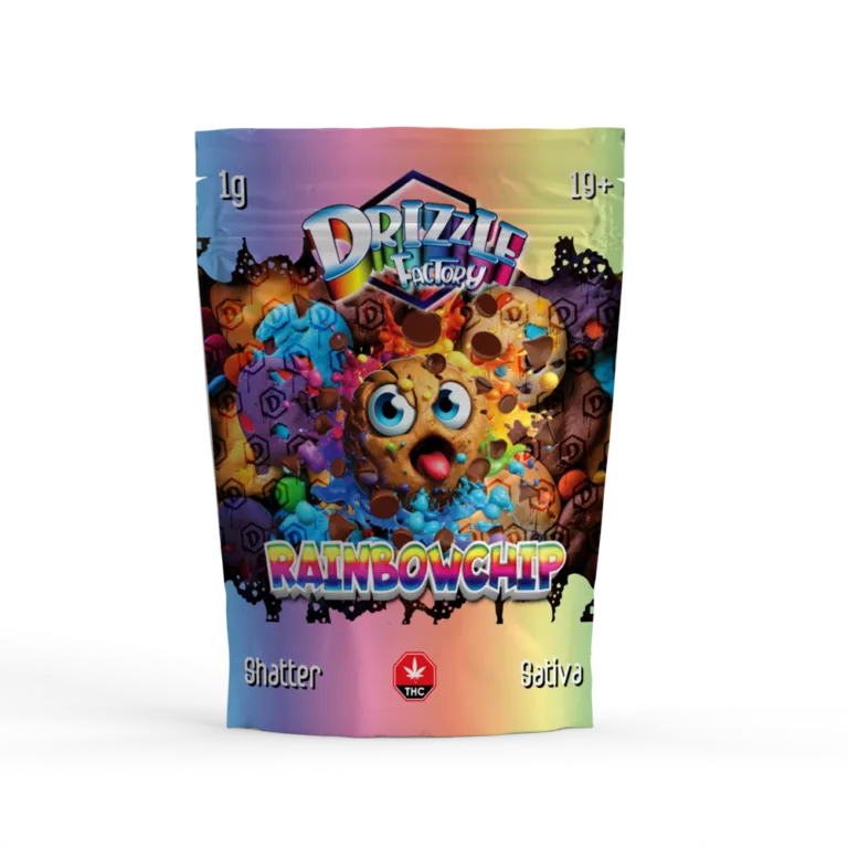 Yellow pouch with a smiling sun character and bright orange rays for SunnyD 5