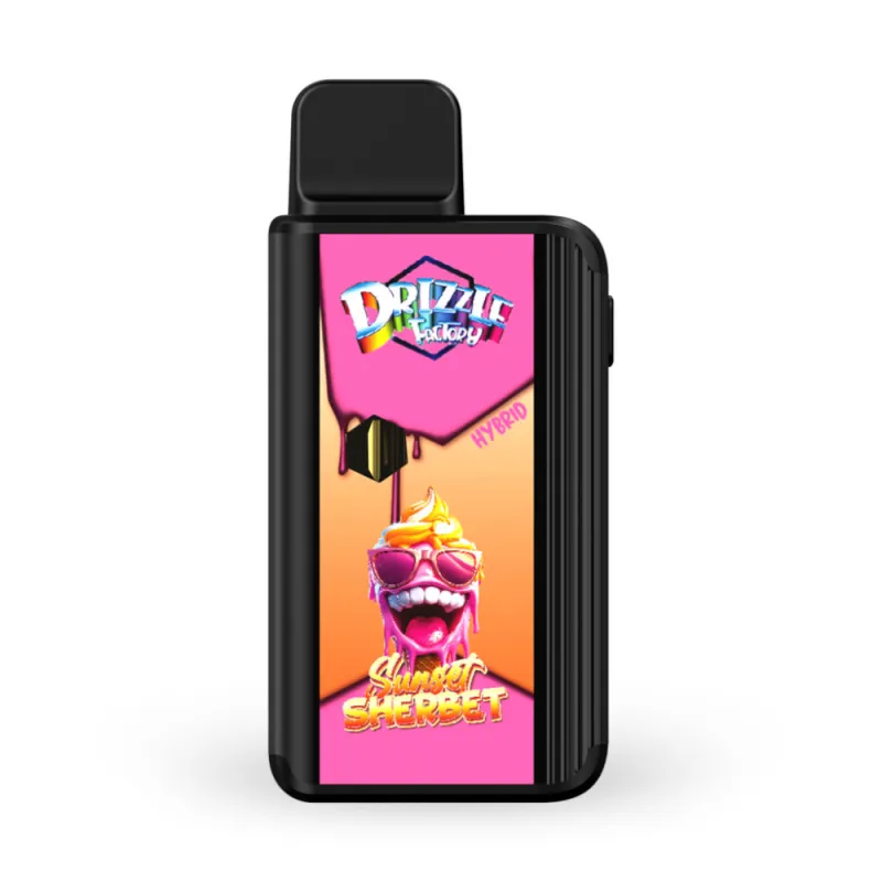 Drizzle Factory IRY Pod 1g live resin range with multiple labelled editions 4