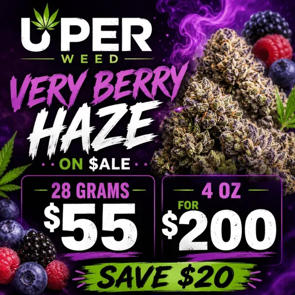 Very Berry Haze cannabis flower deal from Uper Weed